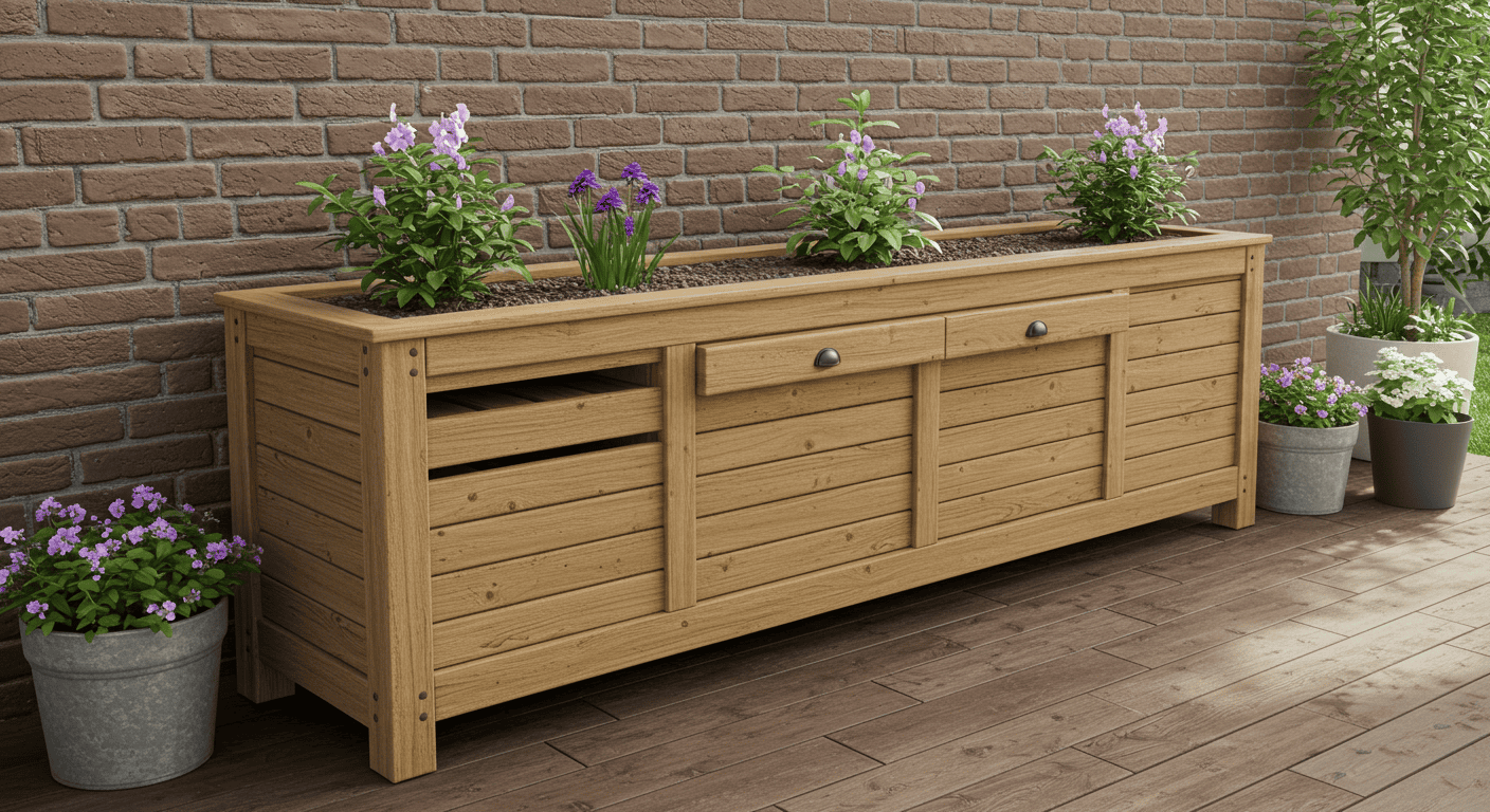 Fabriquer une jardinière en bois sur pieds : tutoriel complet