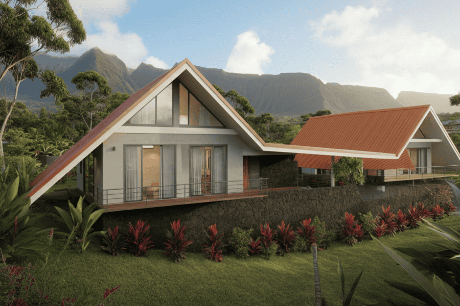 Construire sur un terrain en pente dans les Hauts