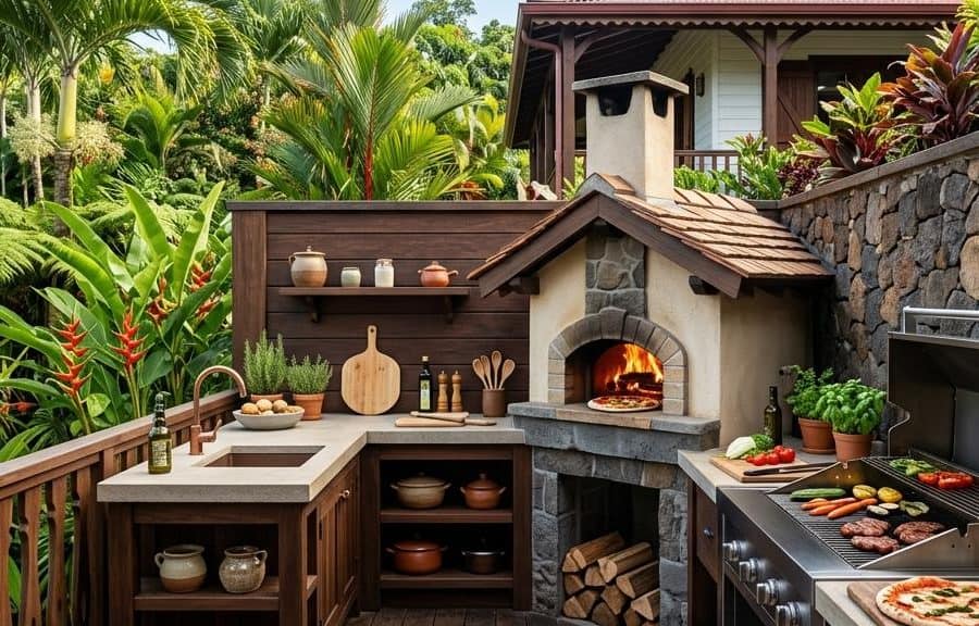 Cuisines d&rsquo;été : Intégrer un four à pizza ou un brasero